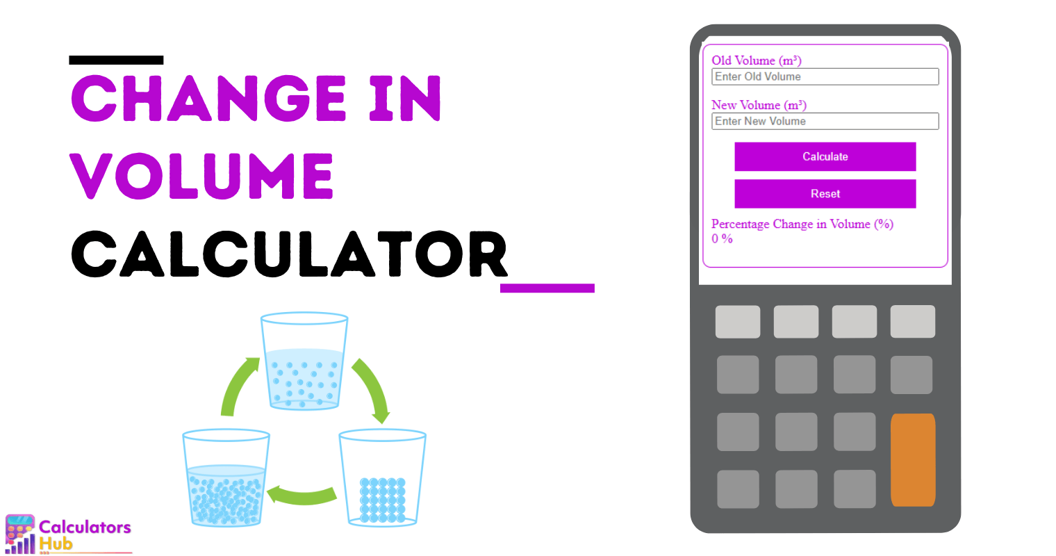 Change in Volume Calculator