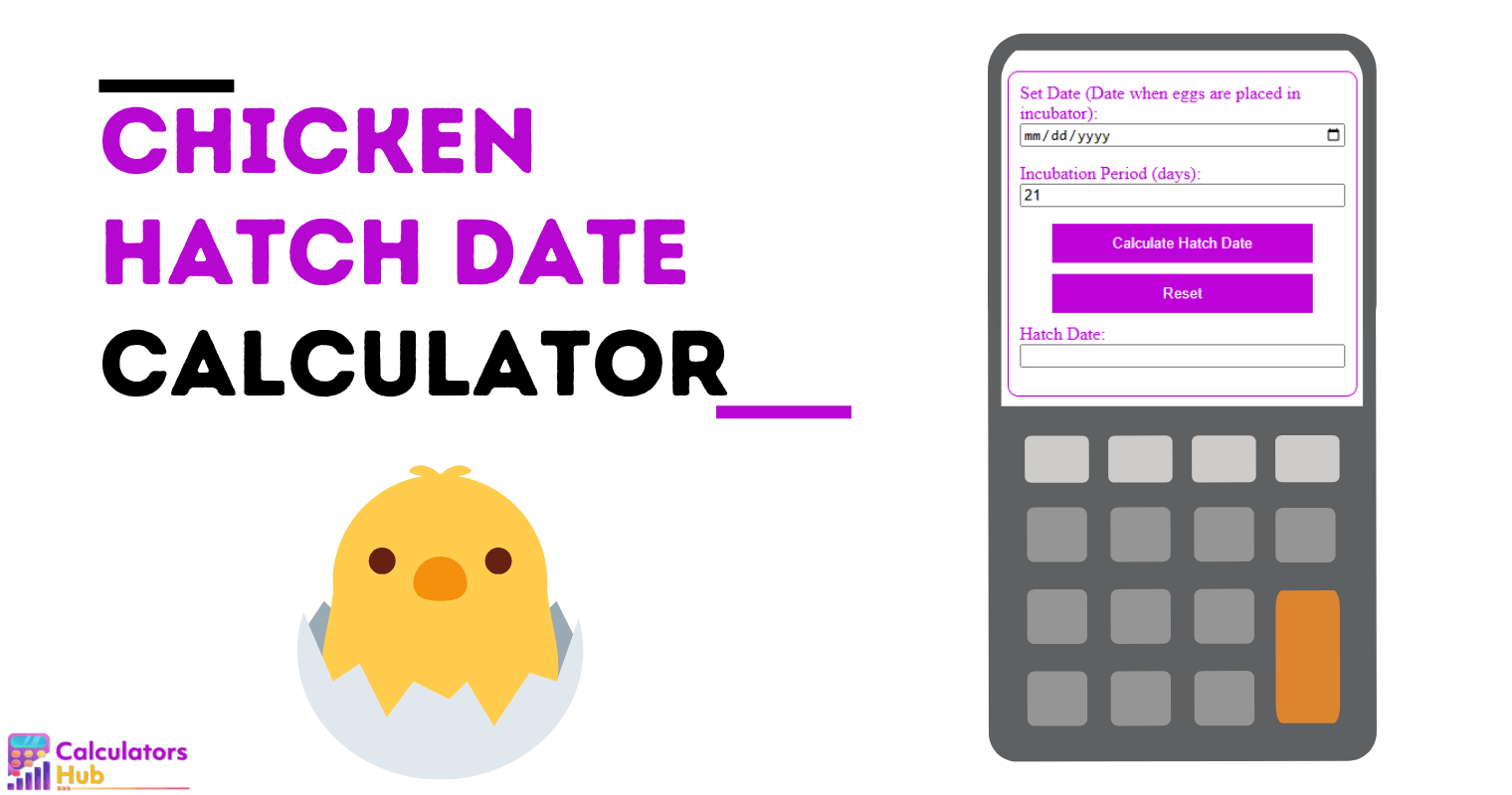 Chicken Hatch Date Calculator