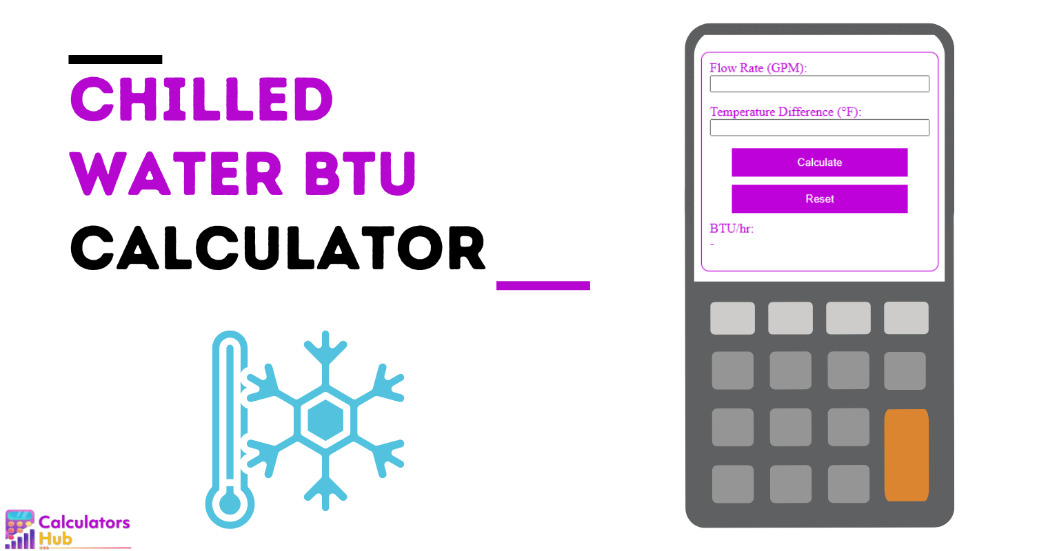 Chilled Water Btu Calculator