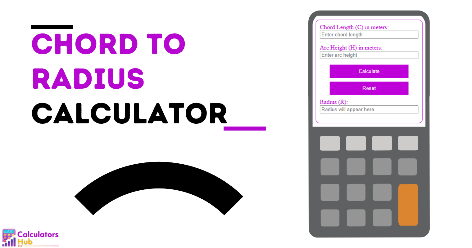 Chord To Radius Calculator