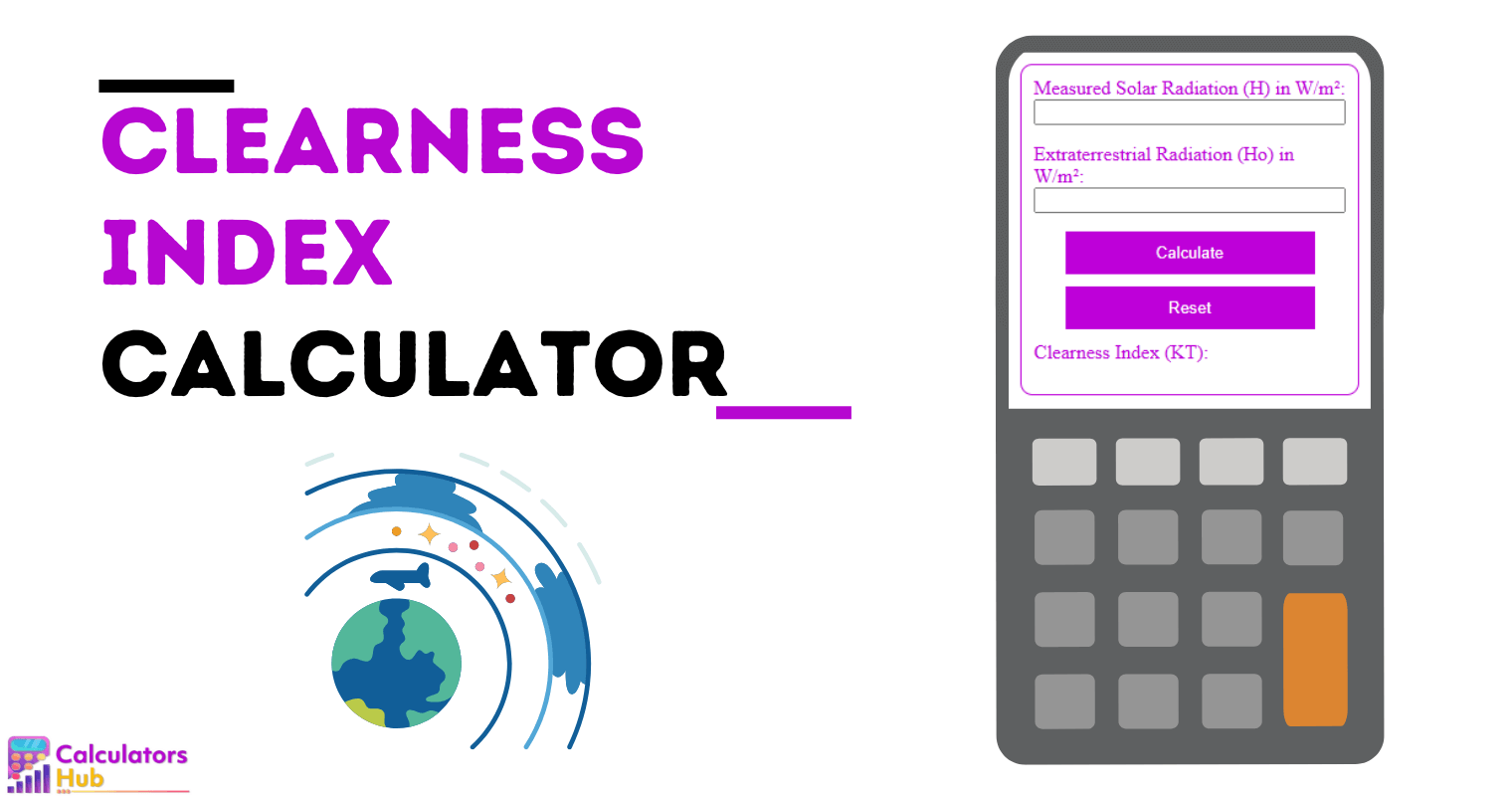 Clearness Index Calculator