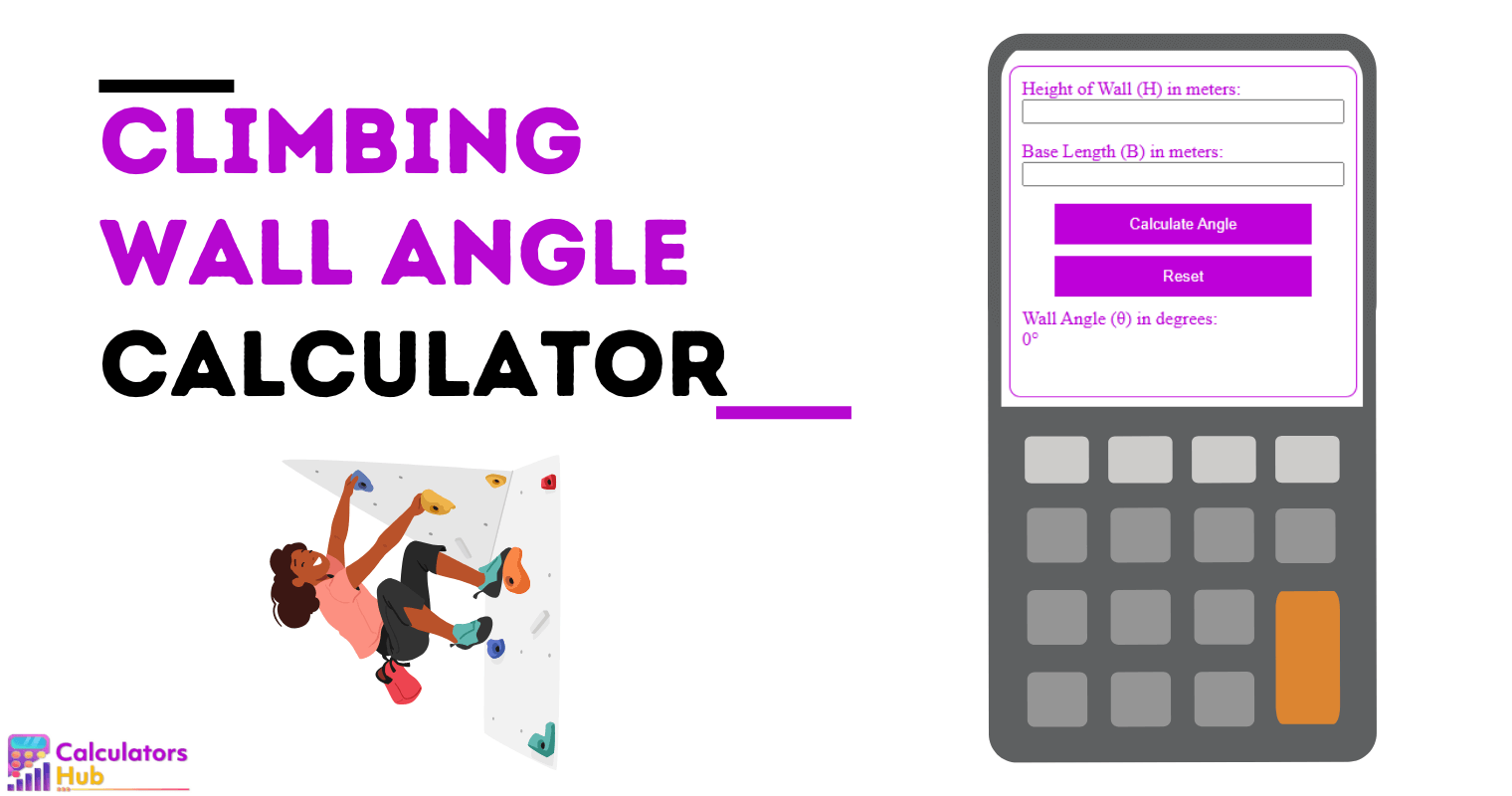 Climbing Wall Angle Calculator