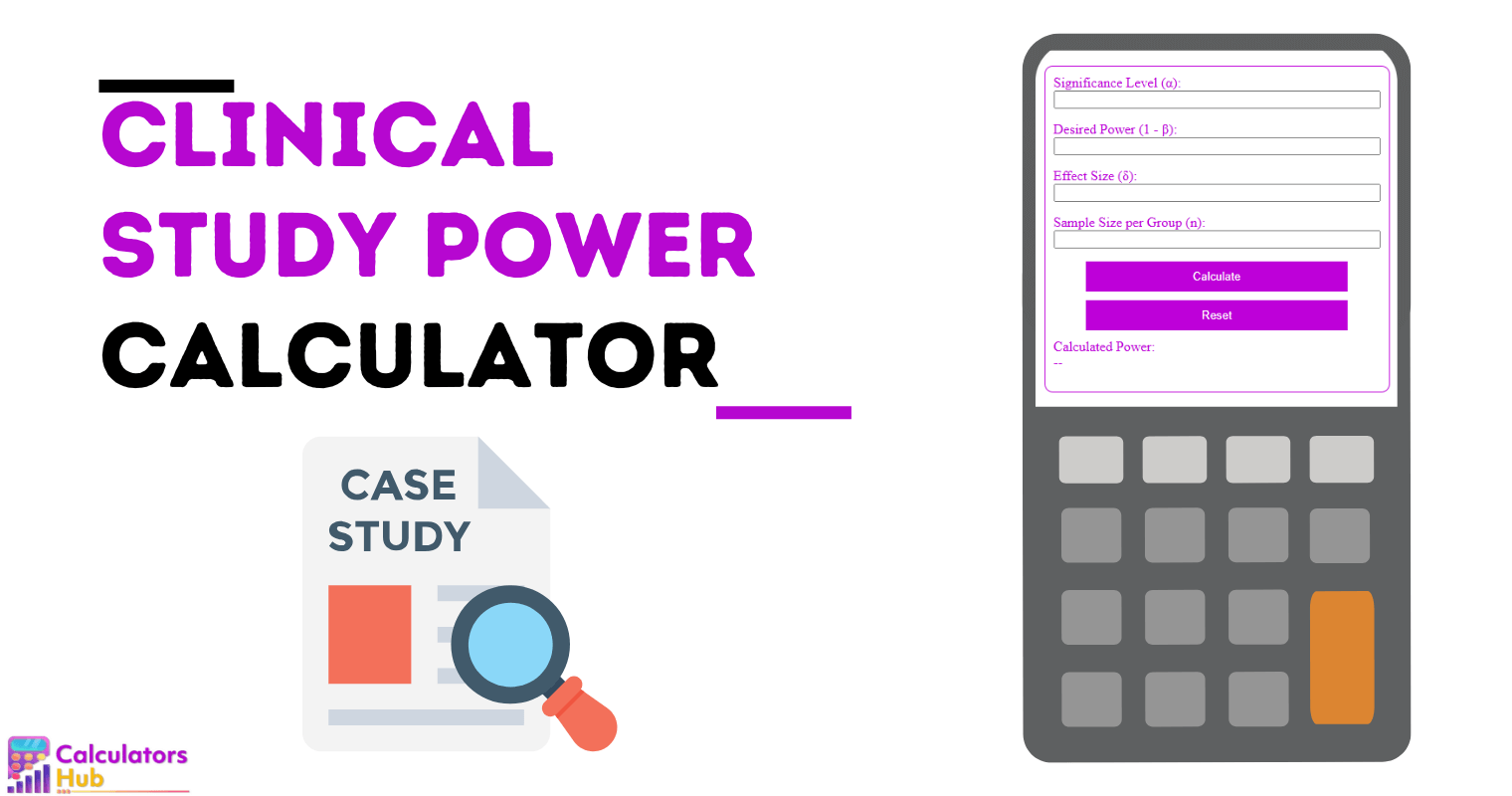 Clinical Study Power Calculator