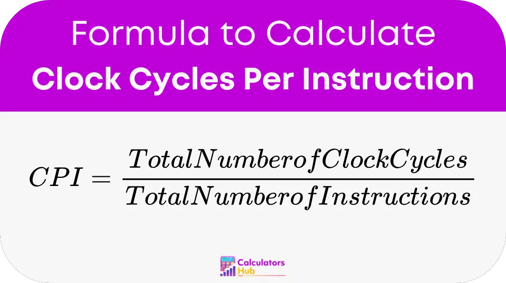 Clock Cycles Per Instruction 