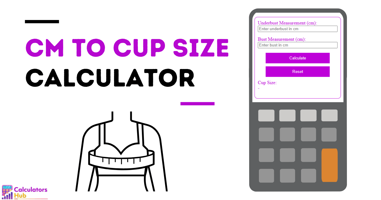 Cm To Cup Size Calculator