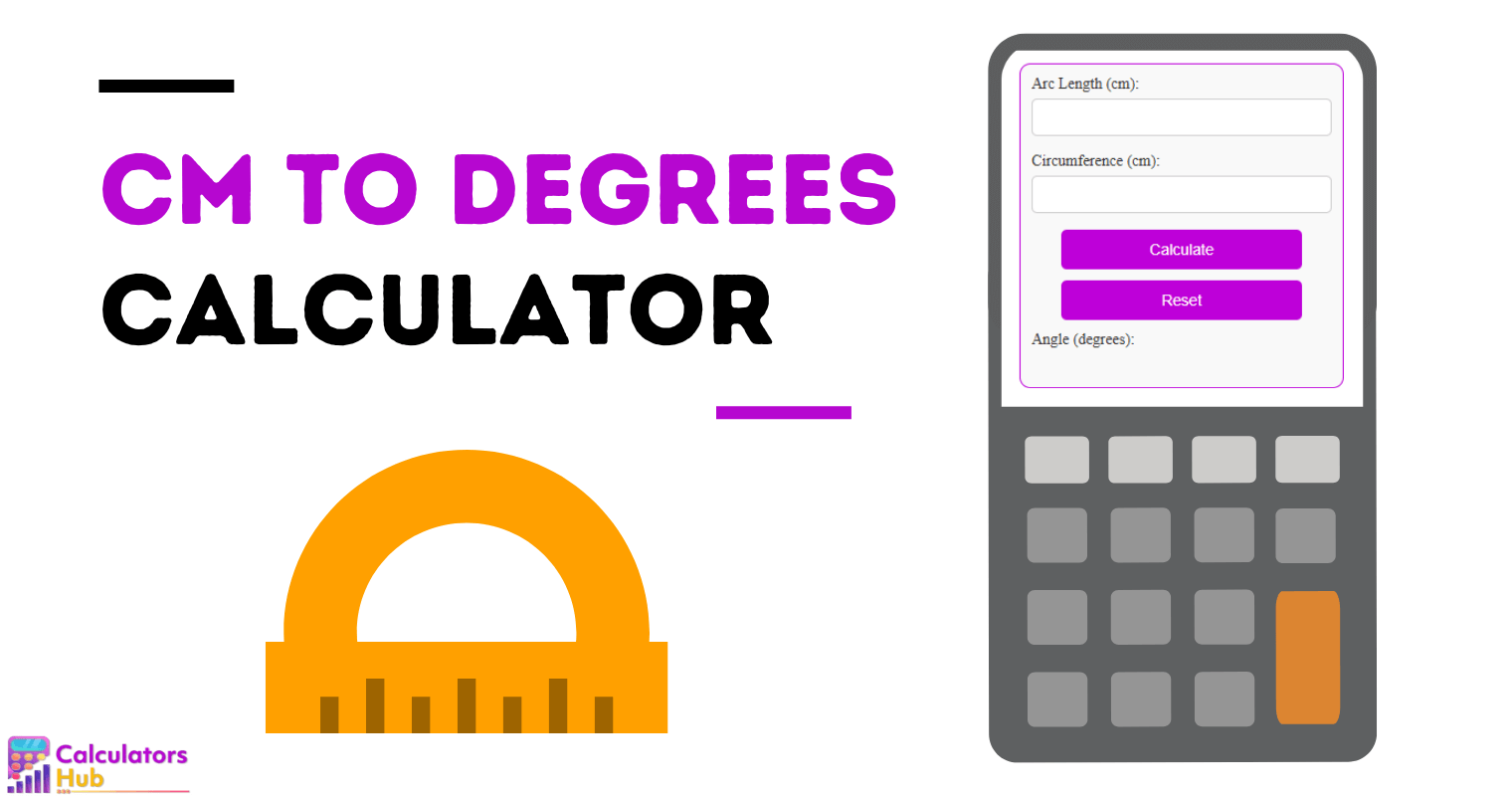 Cm To Degrees Calculator