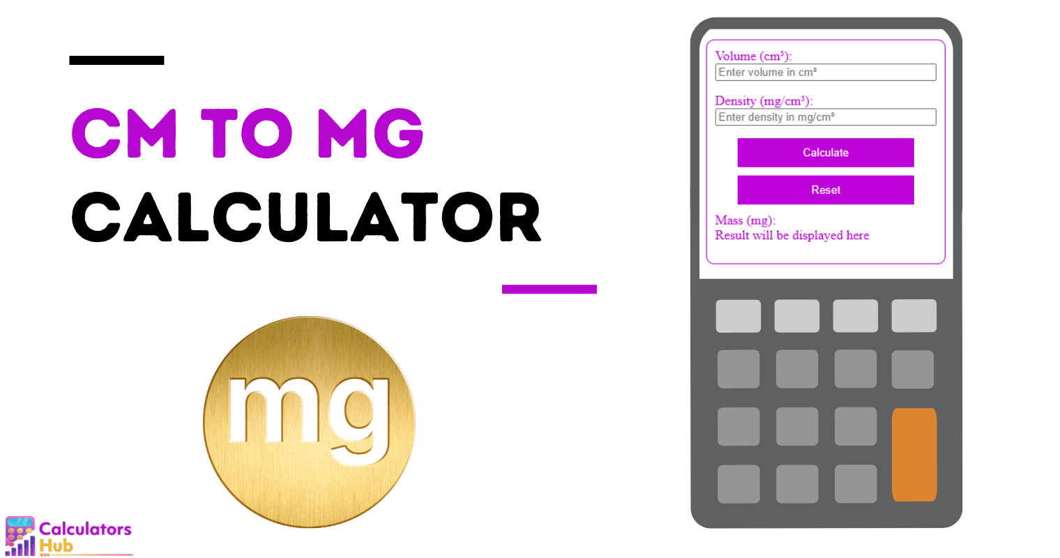 Cm To Mg Calculator