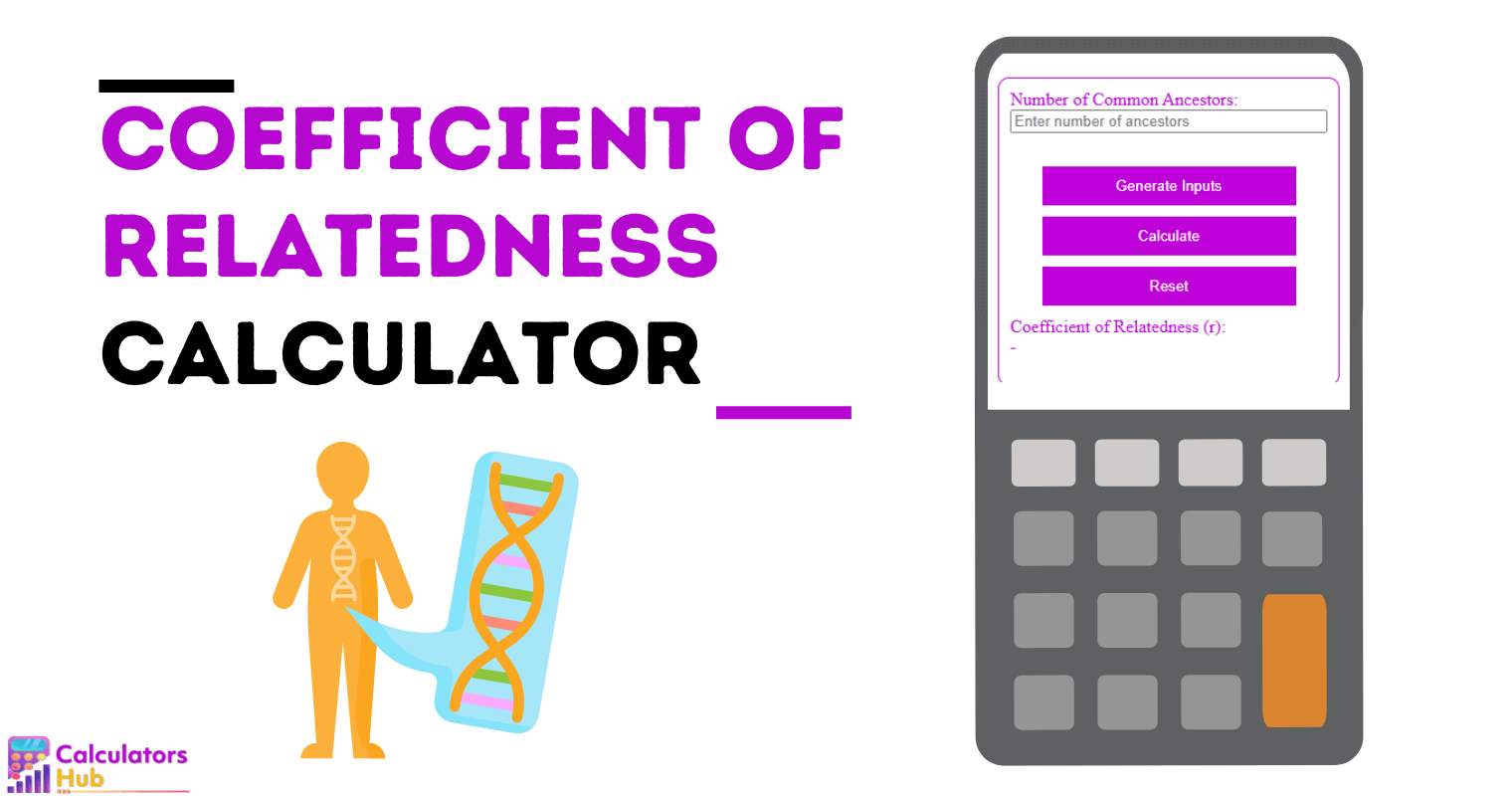 Calculadora del coeficiente de parentesco