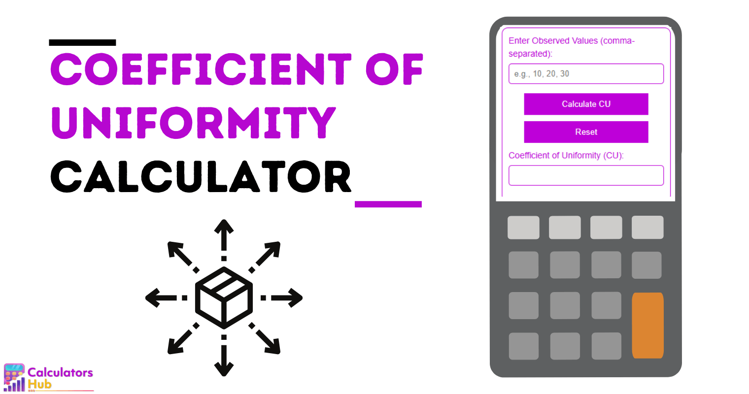 Coefficient Of Uniformity Calculator