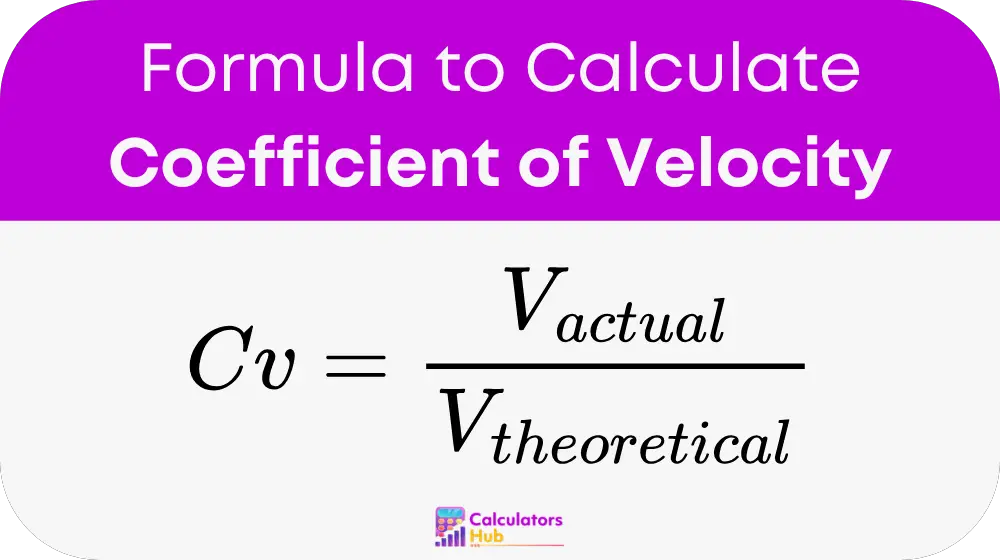 Coefficient of Velocity