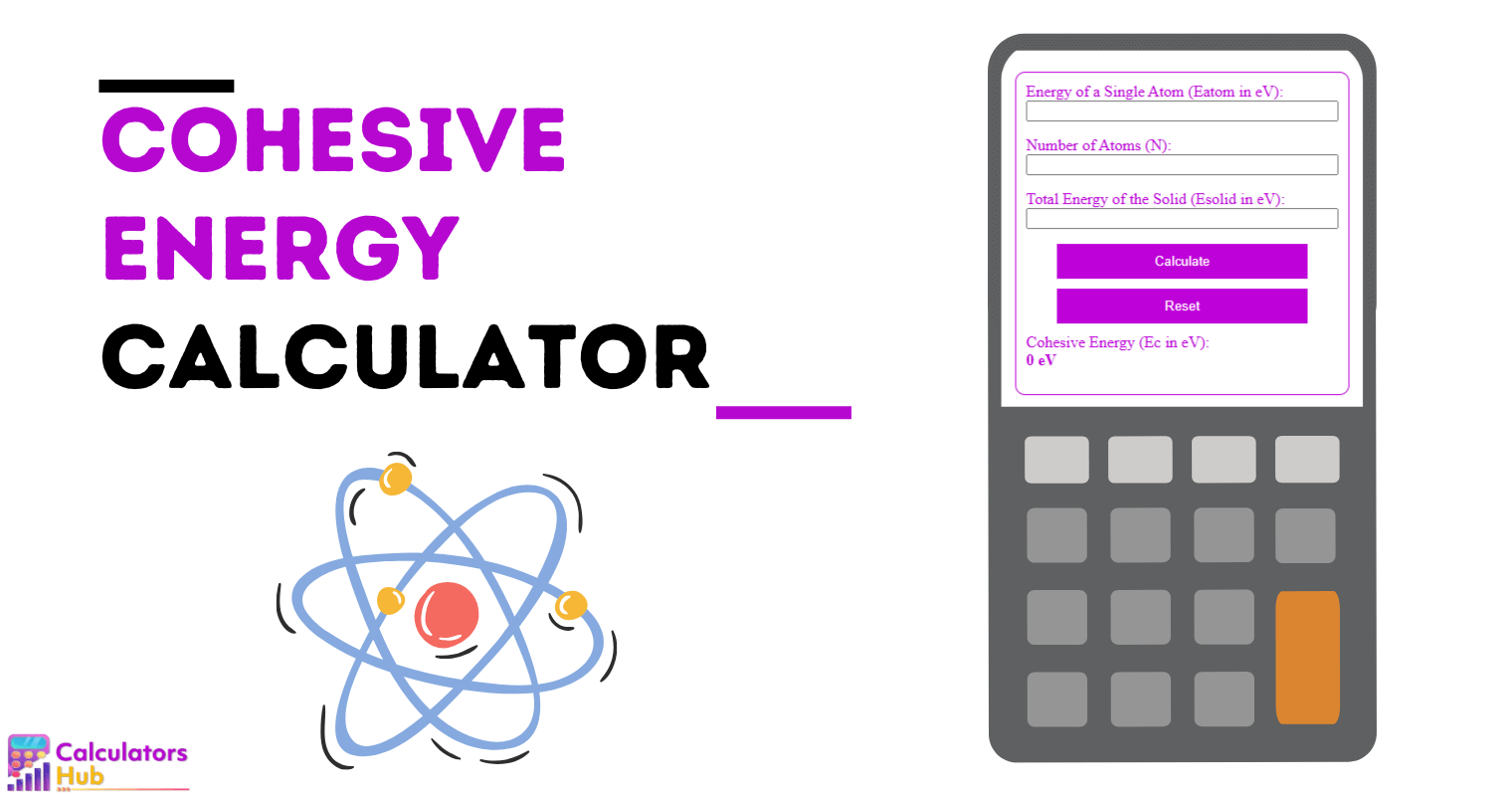 Cohesive Energy Calculator