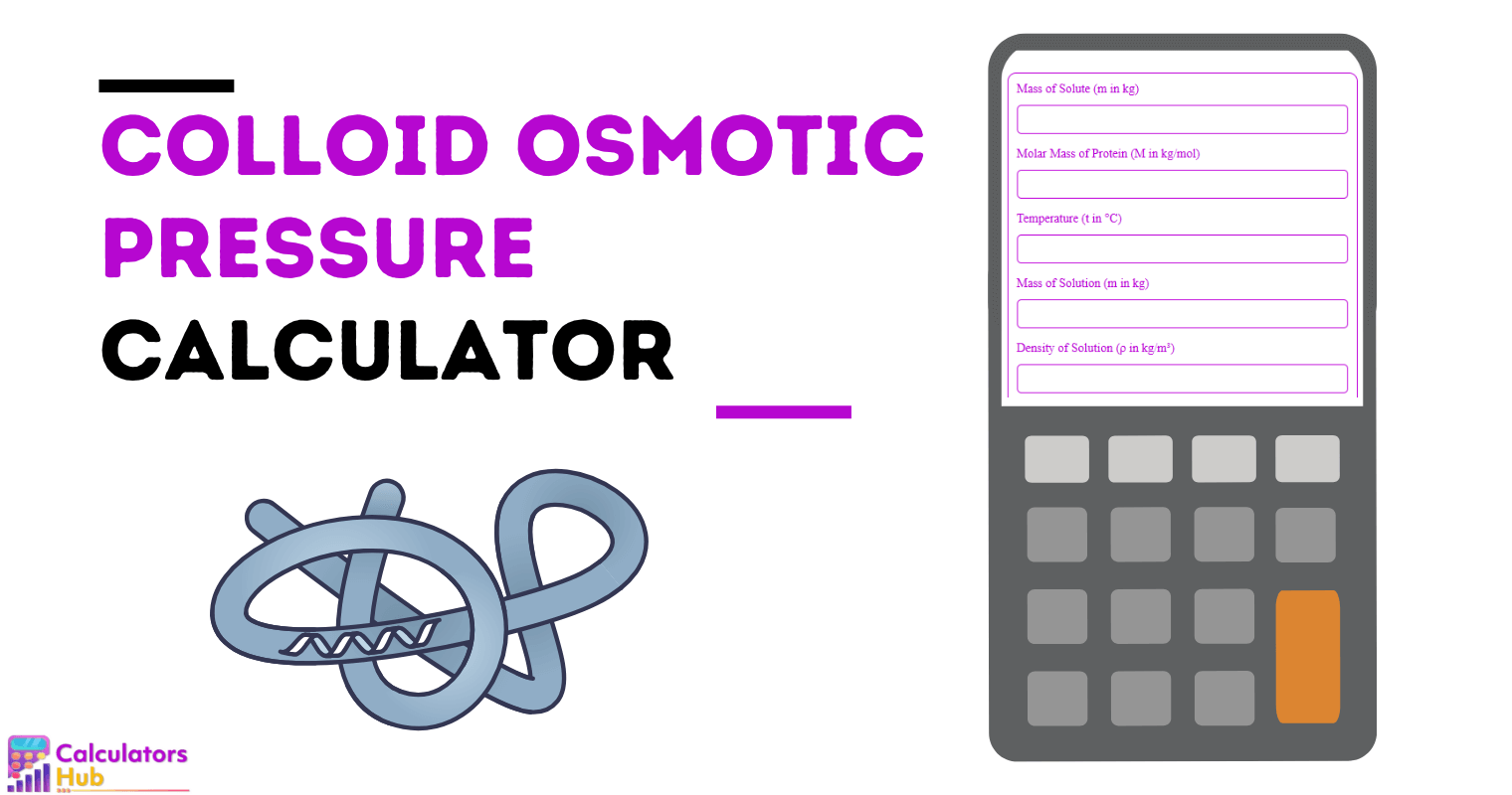 Calculadora de presión osmótica coloidal