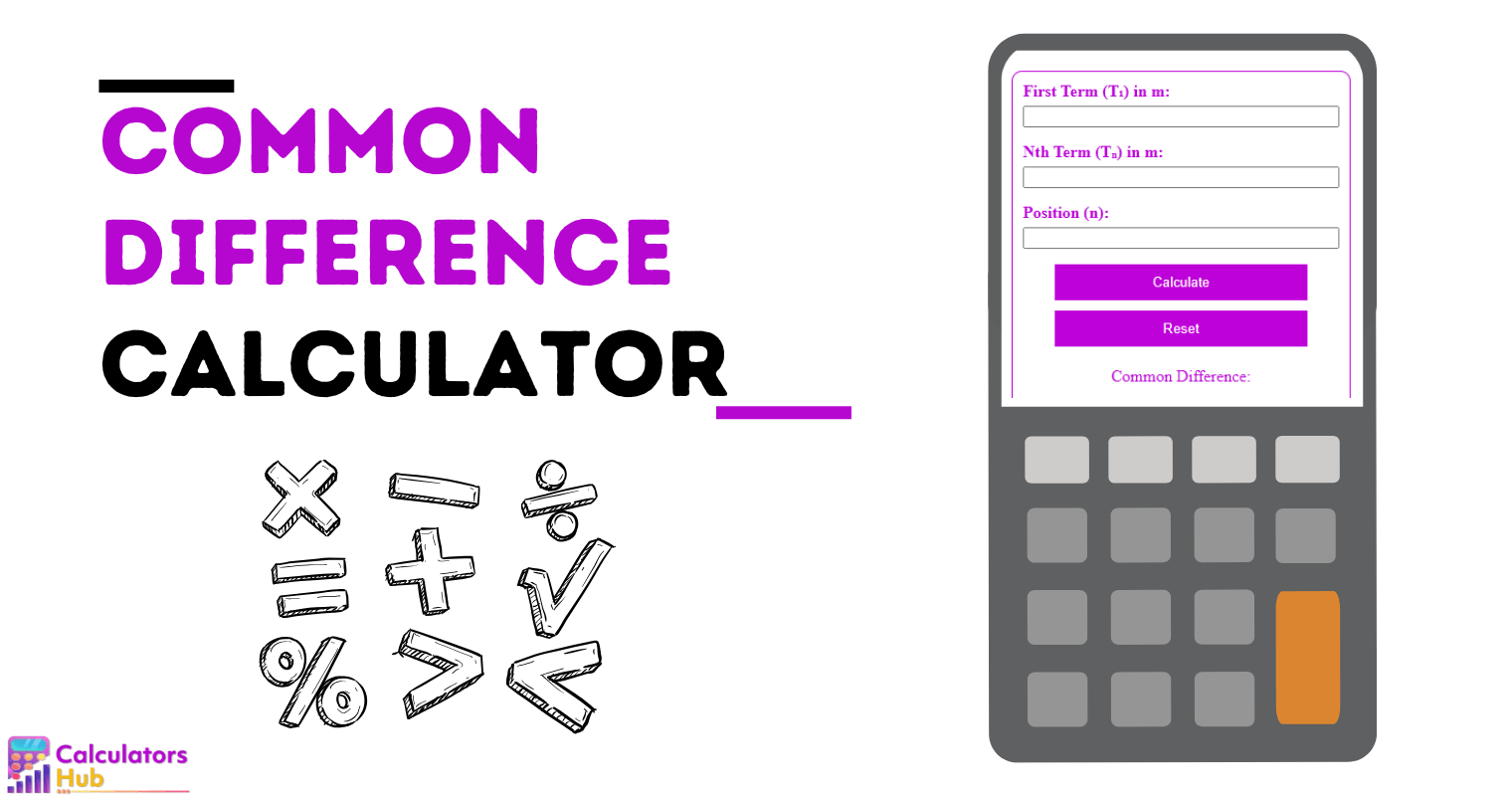 Common Difference Calculator