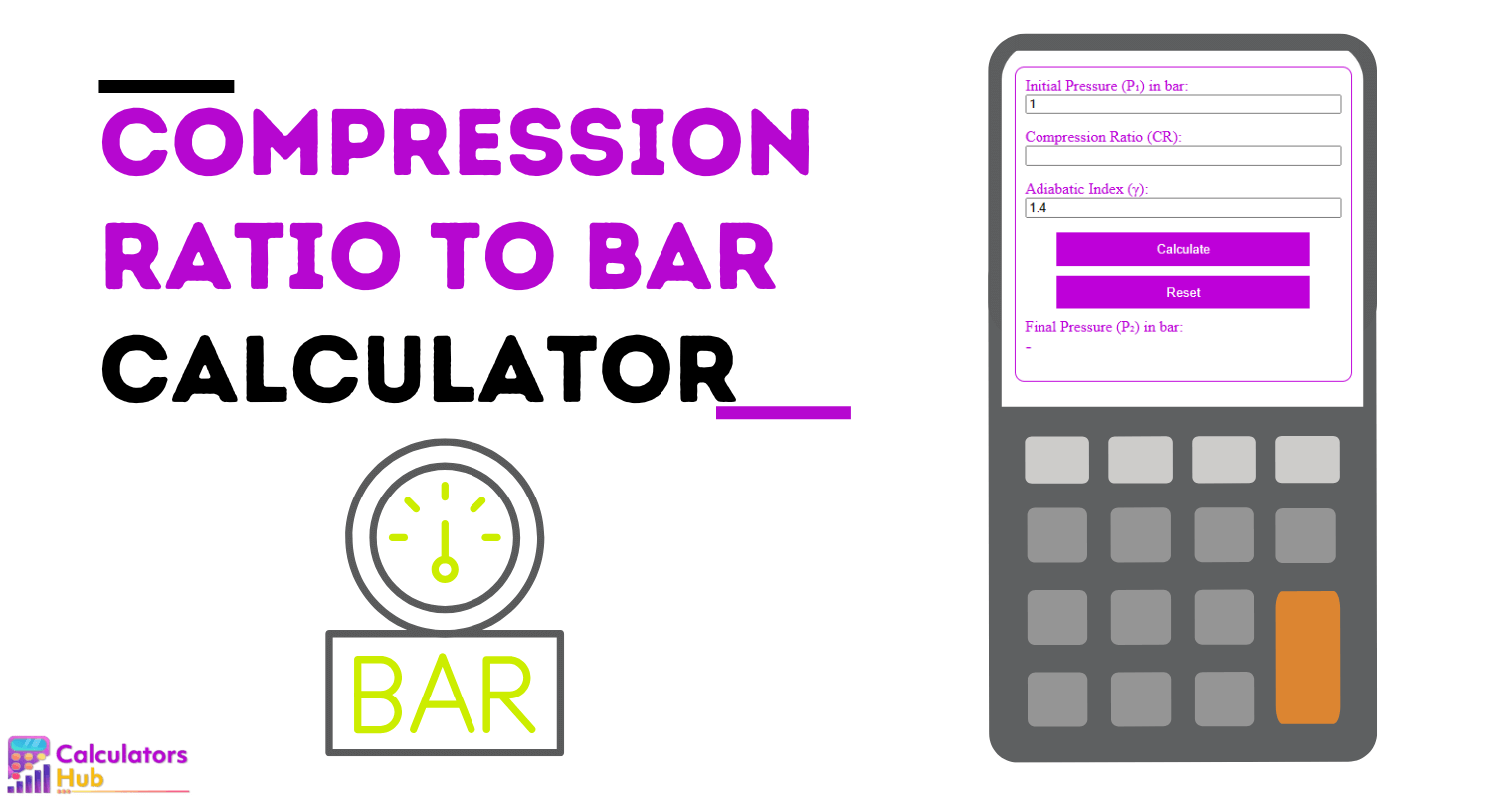 Compression Ratio To Bar Calculator