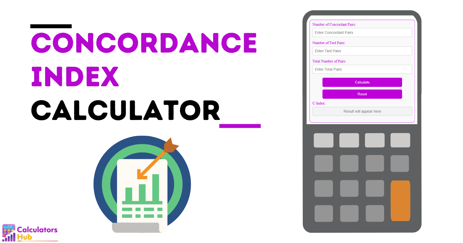 Concordance Index Calculator