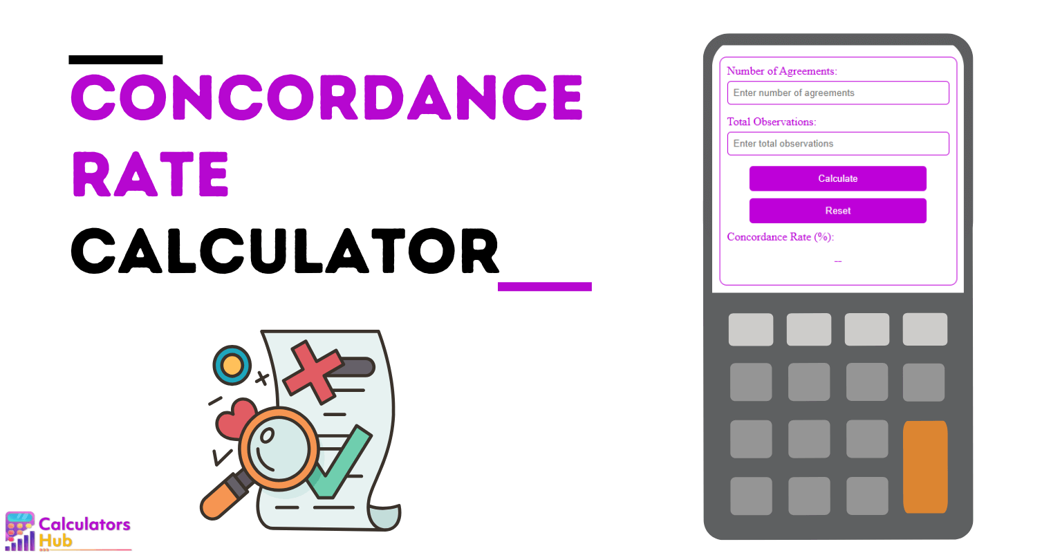 Concordance Rate Calculator