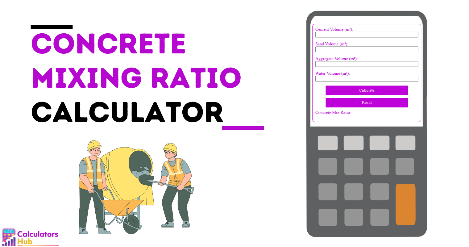 Concrete Mixing Ratio Calculator