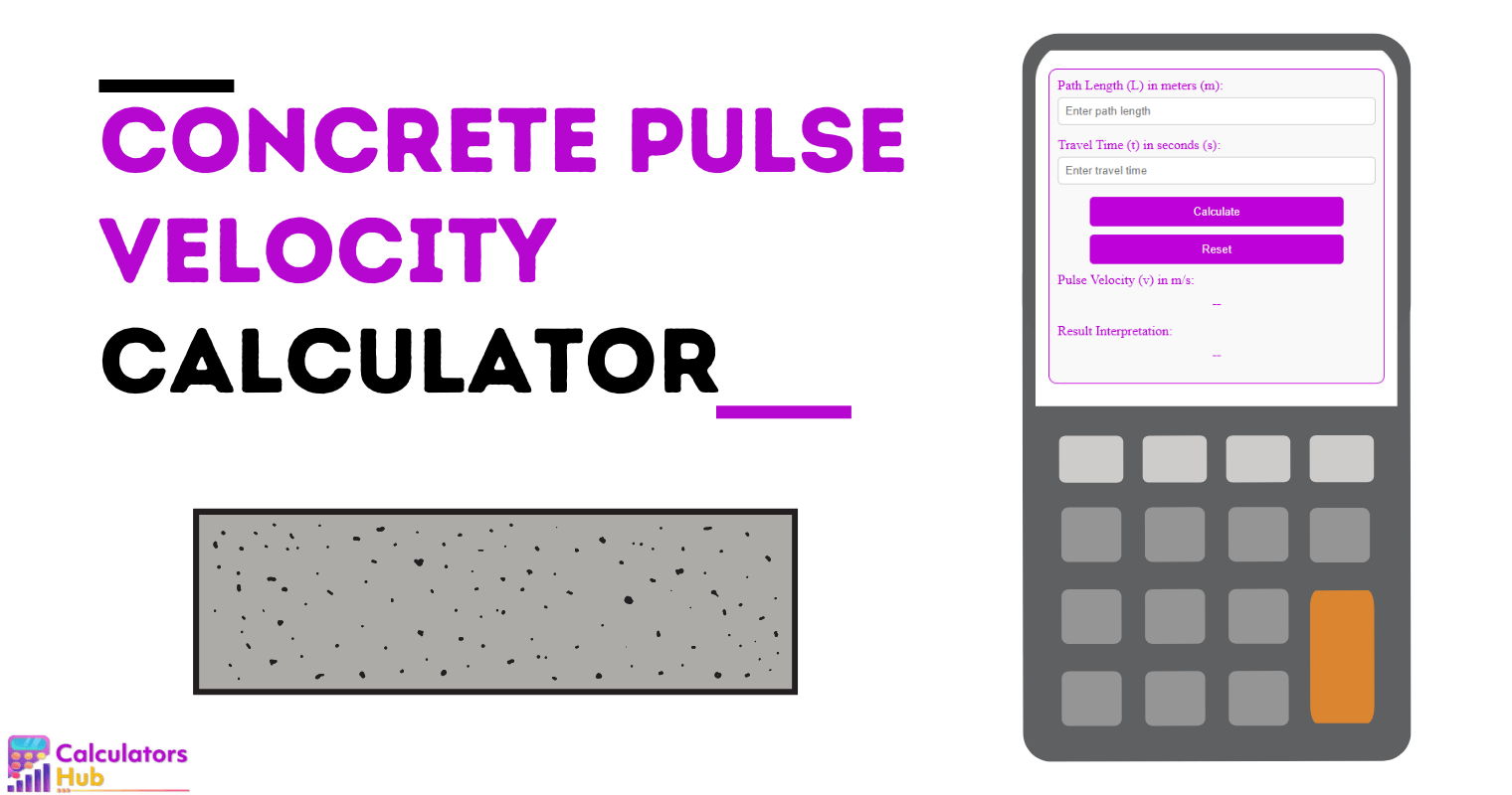 Concrete Pulse Velocity Calculator