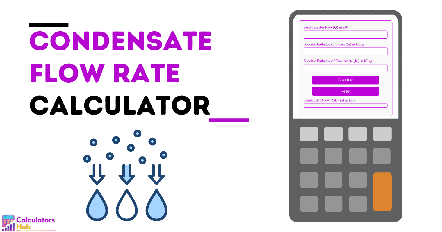 Condensate Flow Rate Calculator