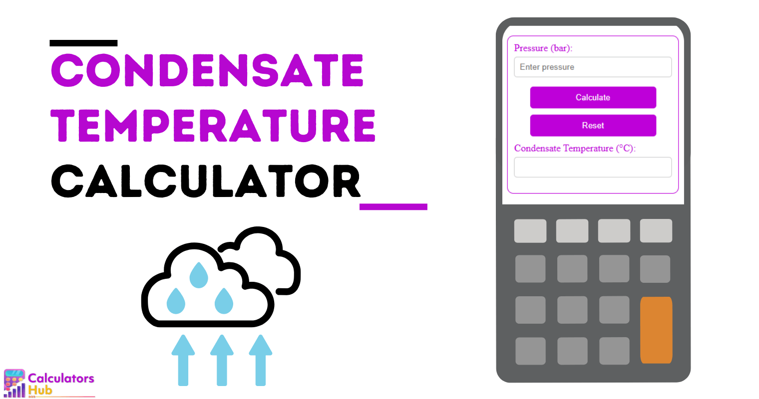 Condensate Temperature Calculator