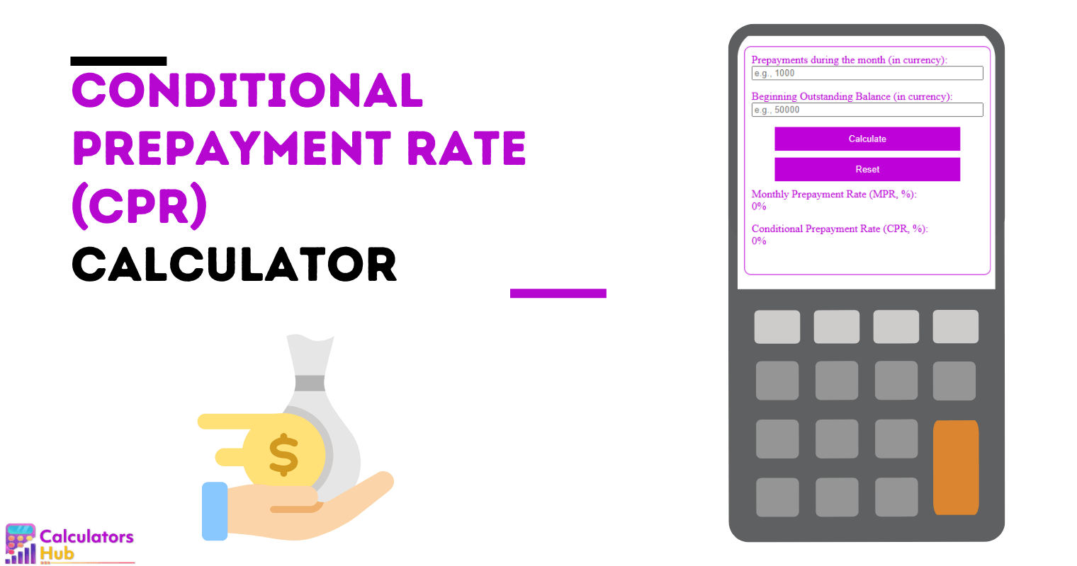 Conditional Prepayment Rate (CPR) Calculator