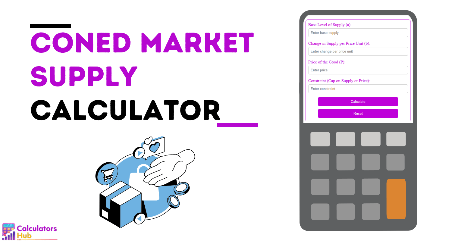 Coned Market Supply Calculator