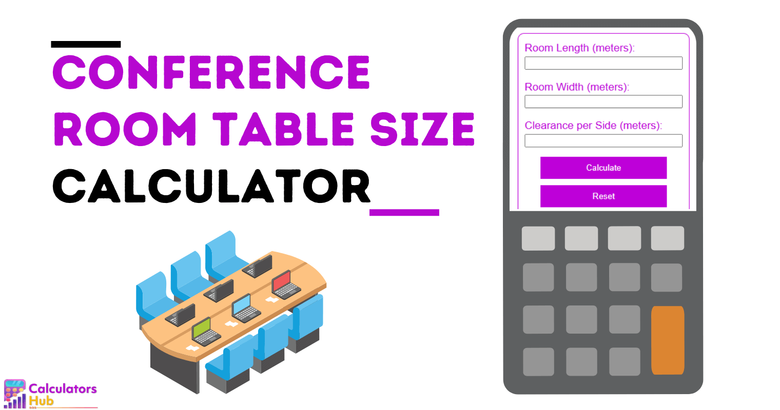 Conference Room Table Size Calculator