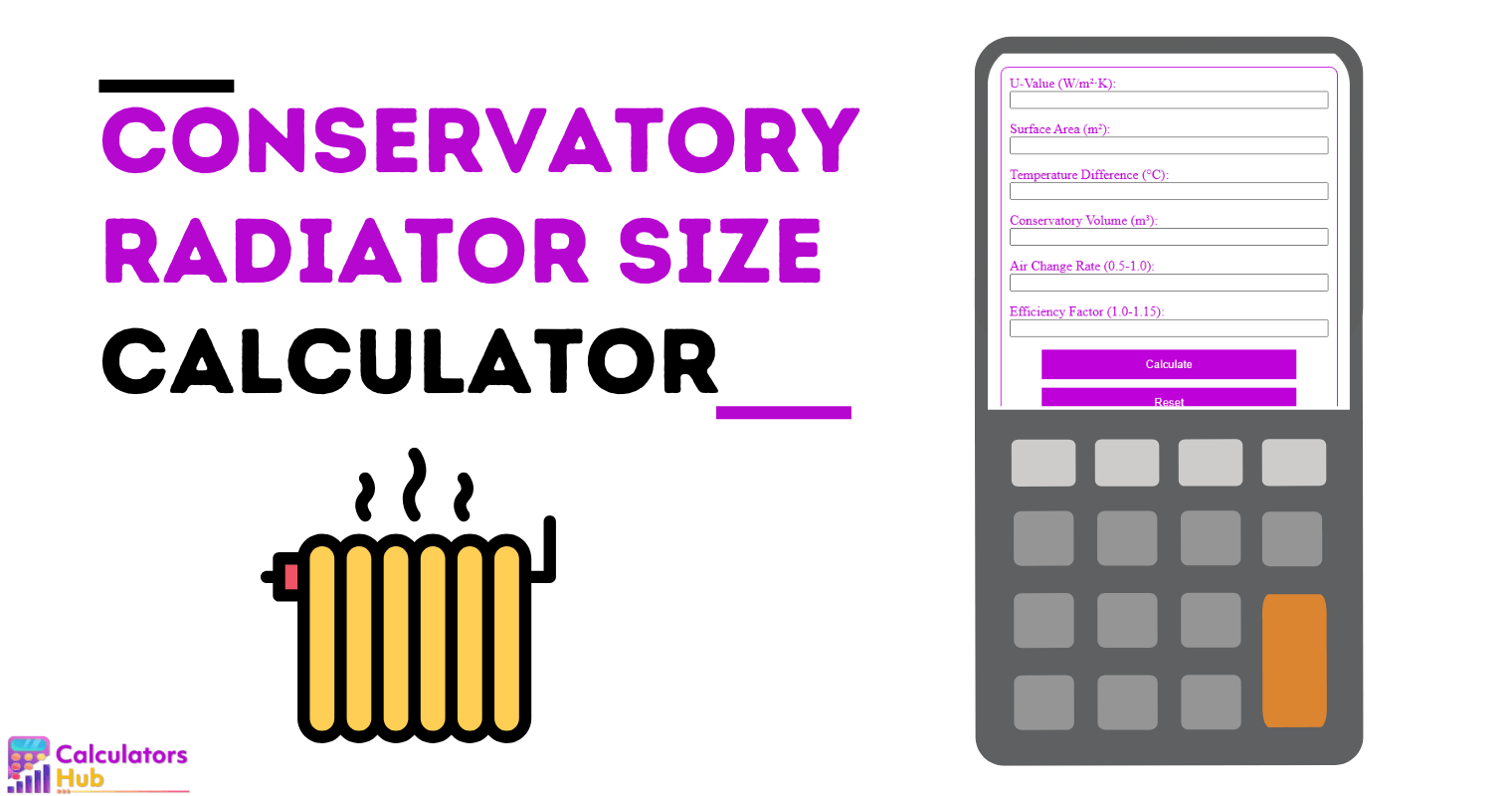 Conservatory Radiator Size Calculator