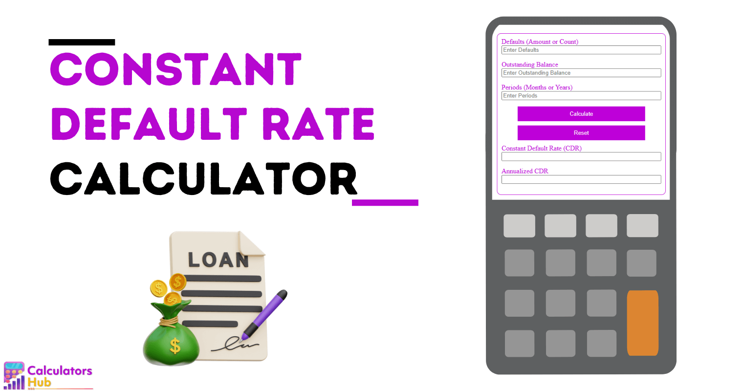 Constant Default Rate Calculator