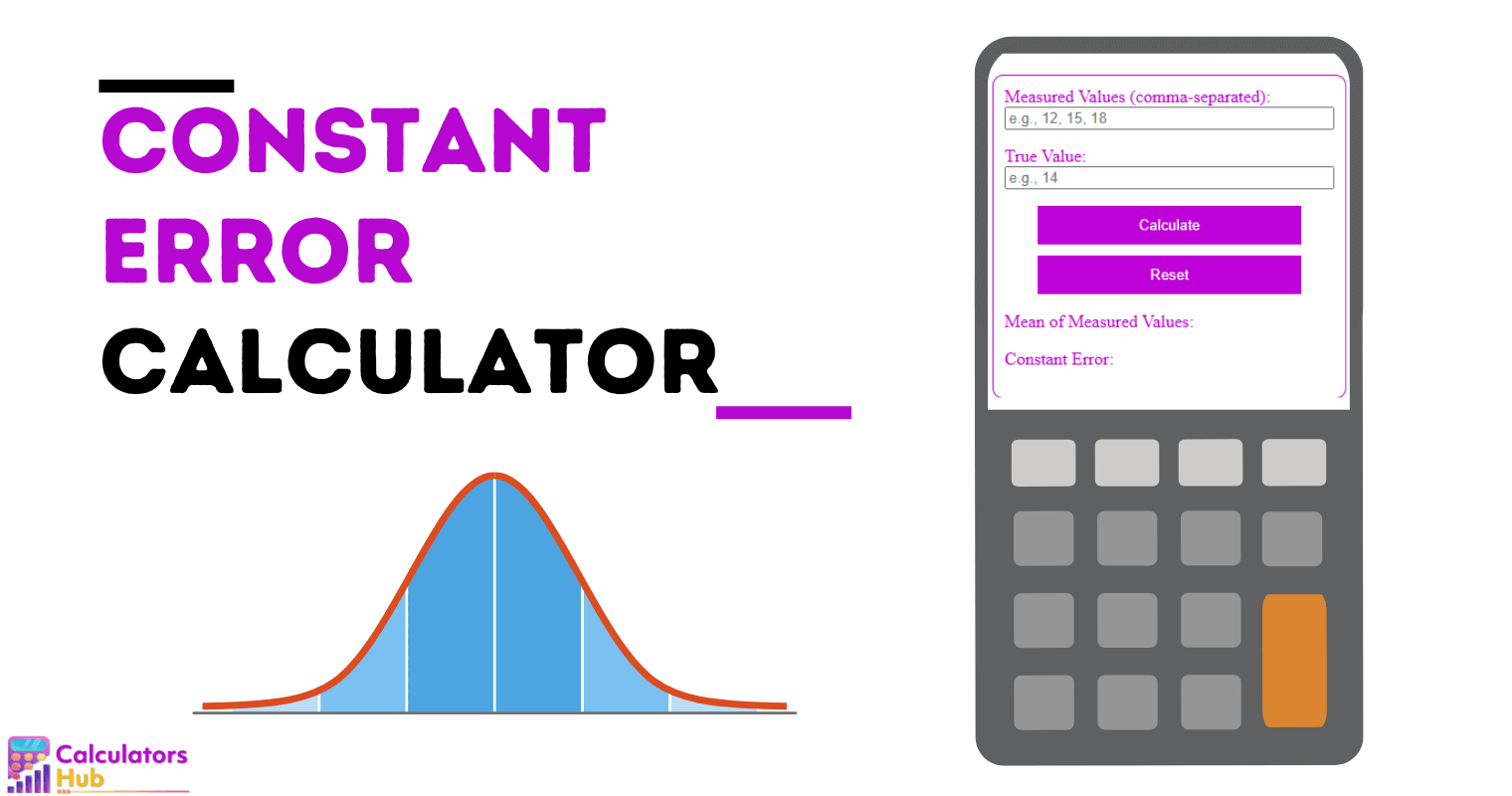 Constant Error Calculator