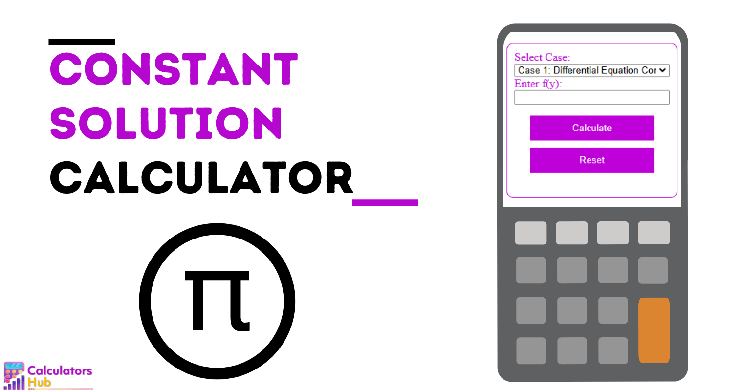 Constant Solution Calculator