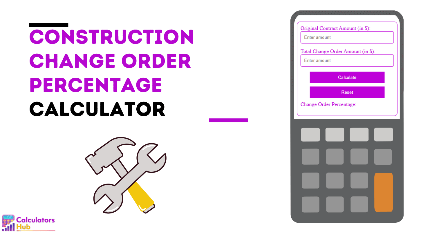 Construction Change Order Percentage Calculator