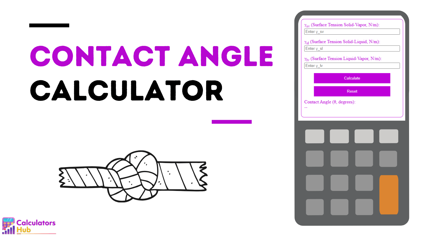 Contact Angle Calculator