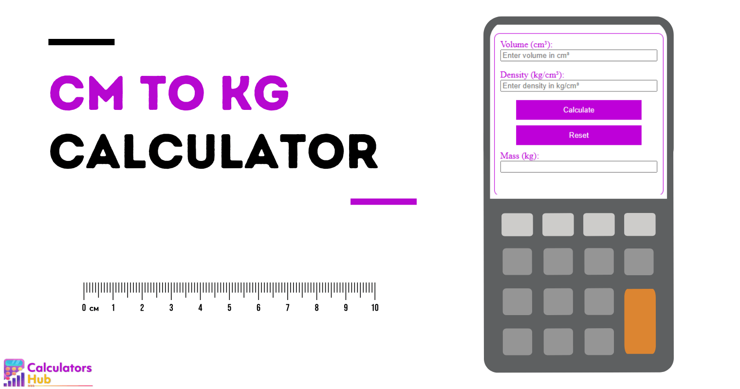 cm to kg Calculator