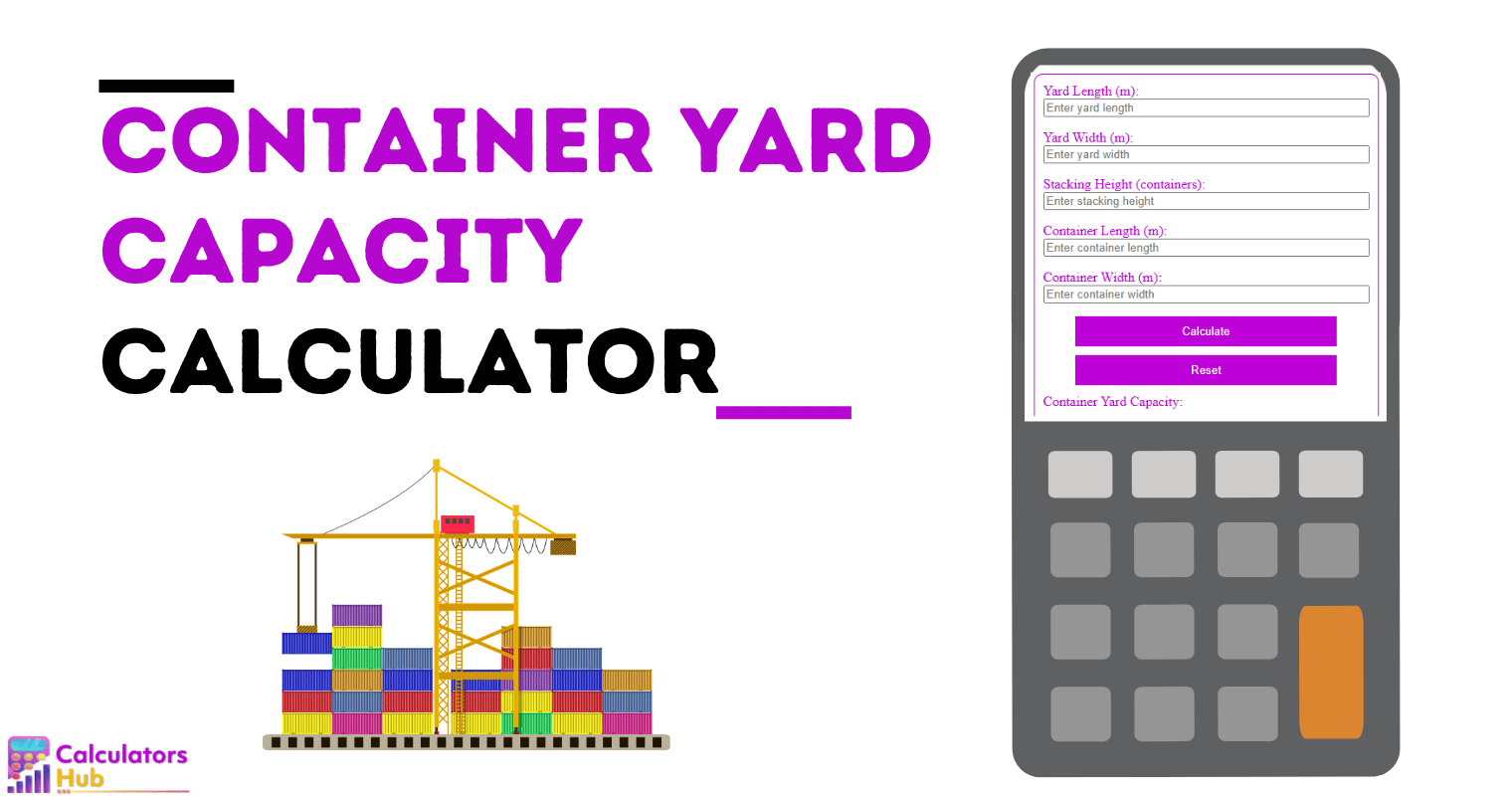 Container Yard Capaciteit Calculator