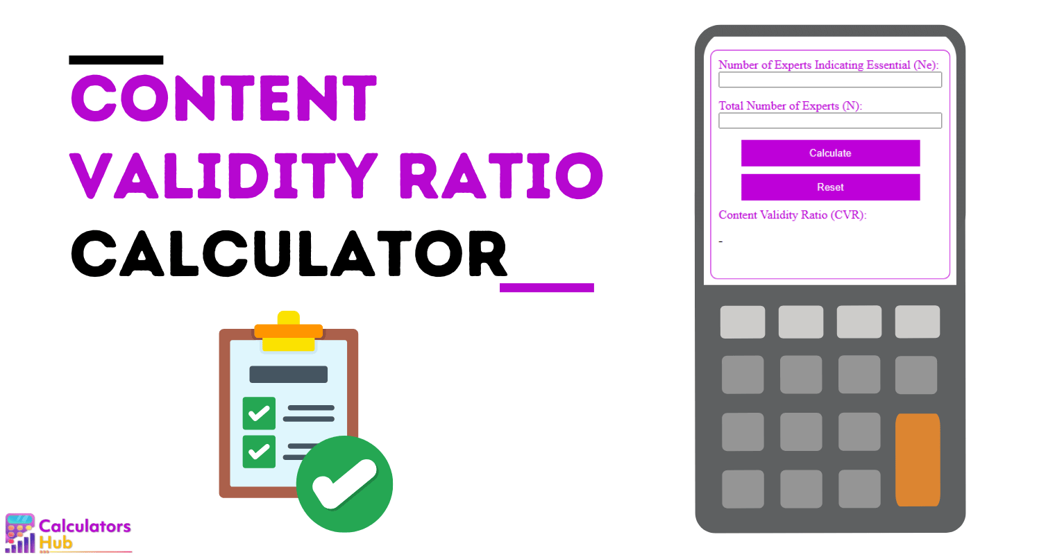 Content Validity Ratio Calculator