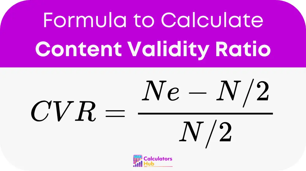 Content Validity Ratio 