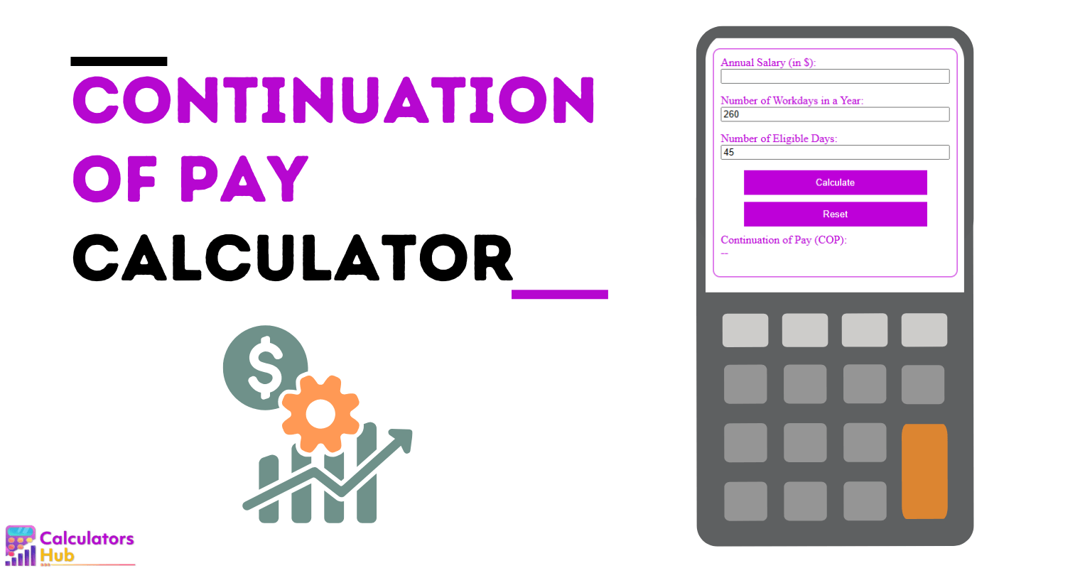 Continuation Of Pay Calculator