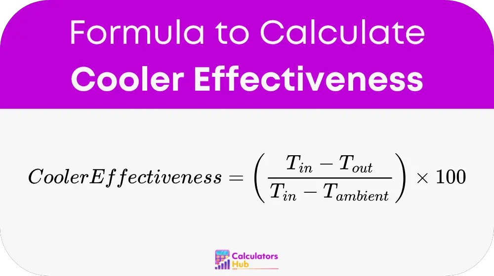 Cooler Effectiveness