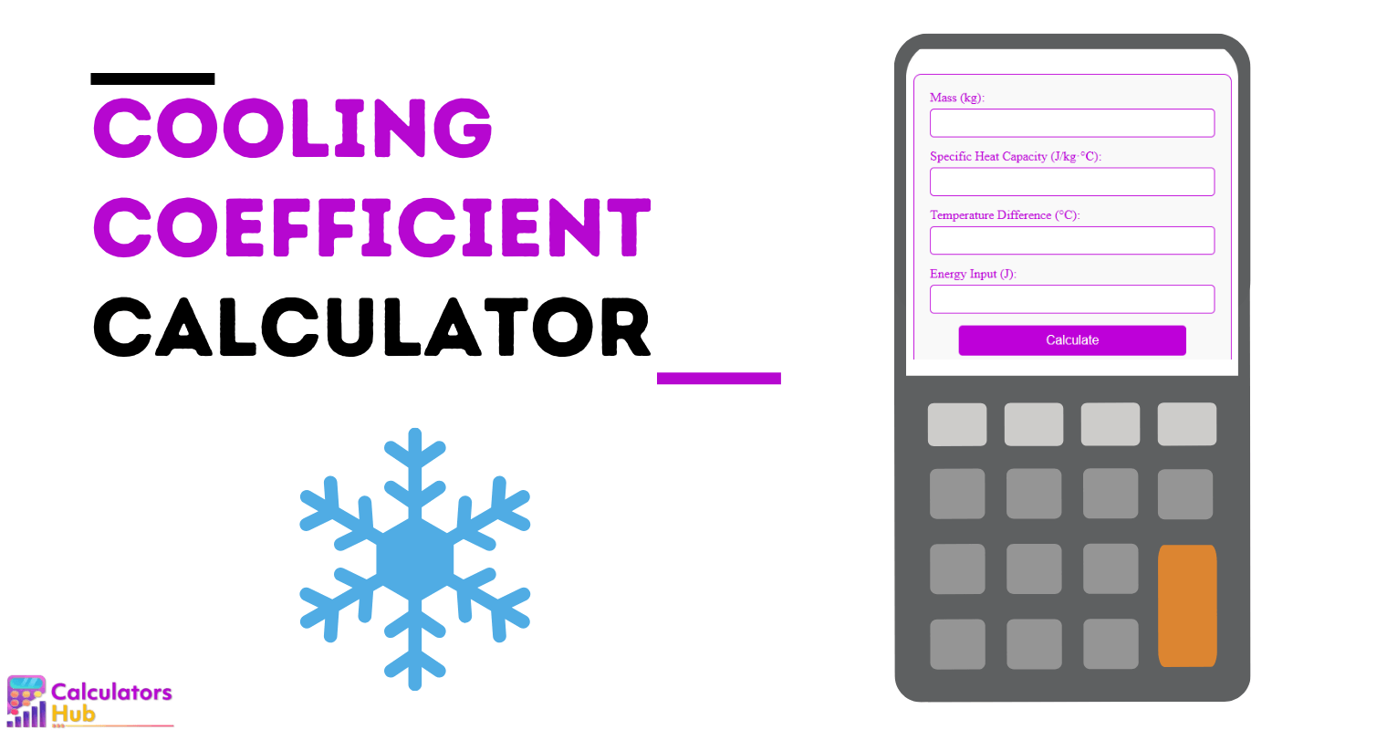 Cooling Coefficient Calculator