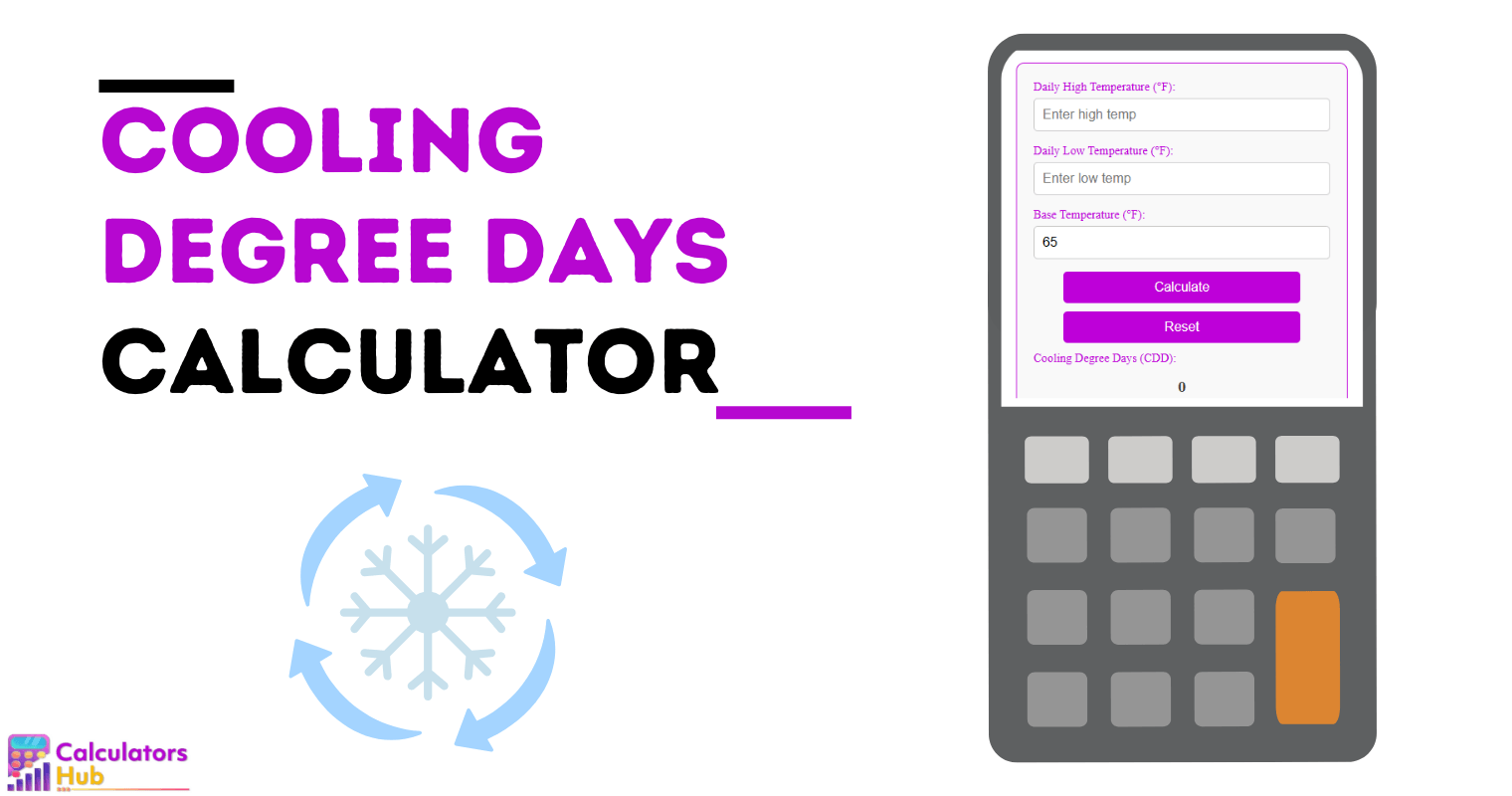 Cooling Degree Days Calculator