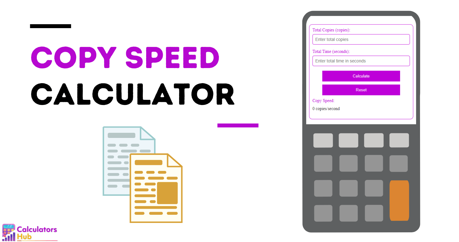 Copy Speed Calculator