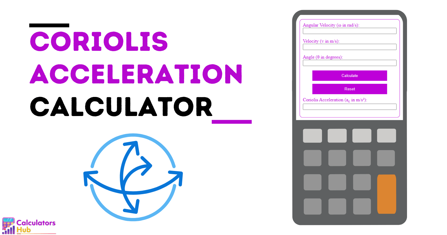 Coriolis Acceleration Calculator