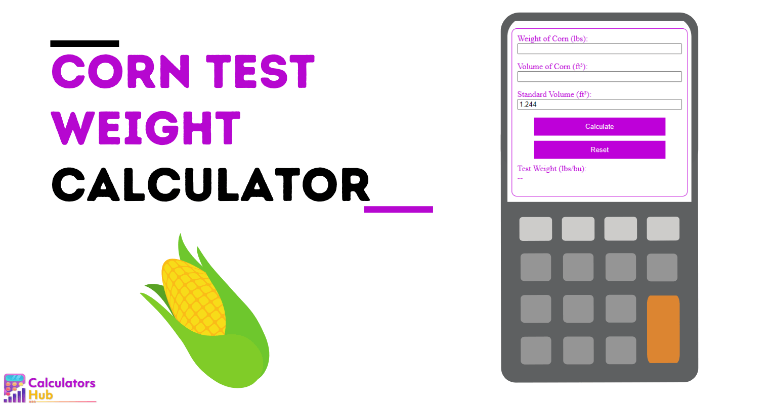 Corn Test Weight Calculator