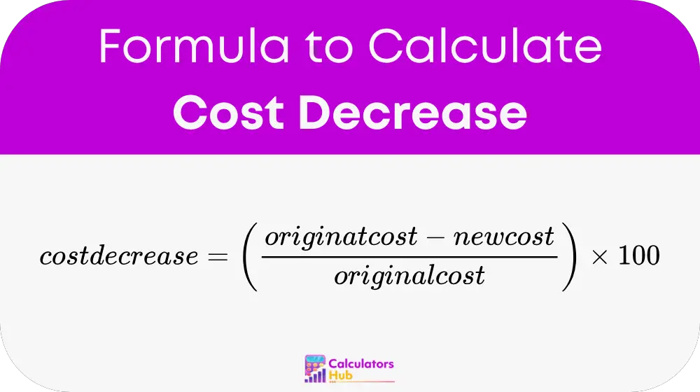 Cost Decrease