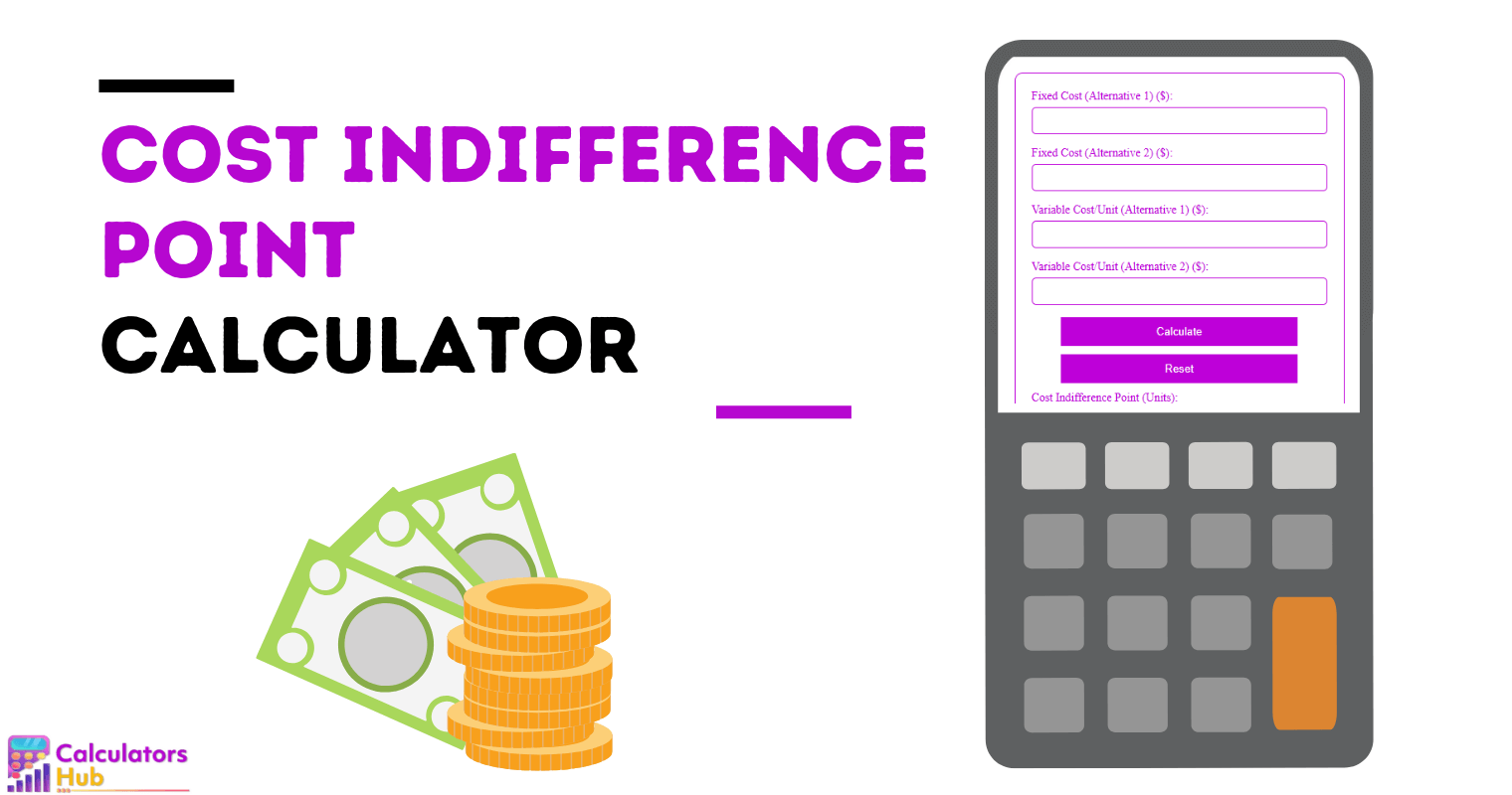 Cost Indifference Point Calculator