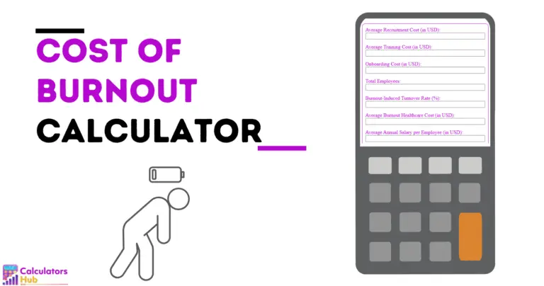 Calculateur du coût de l’épuisement professionnel