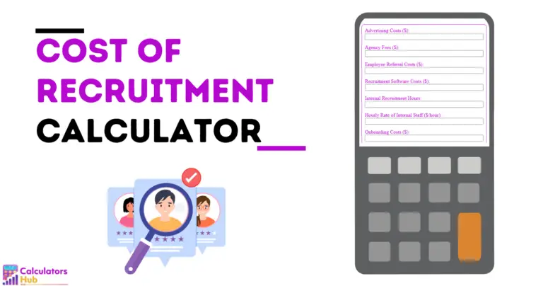 Calculateur du coût du recrutement