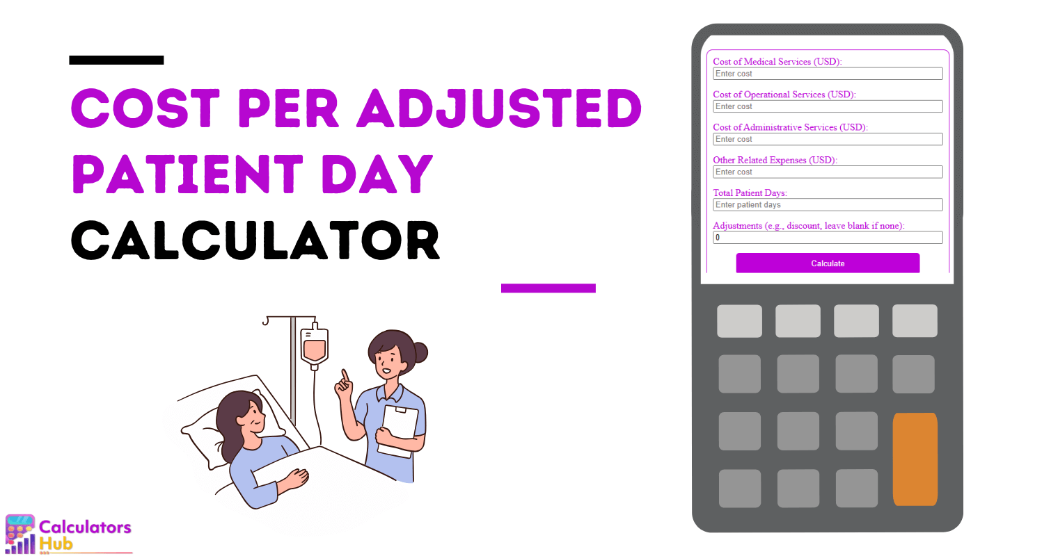 Cost Per Adjusted Patient Day Calculator