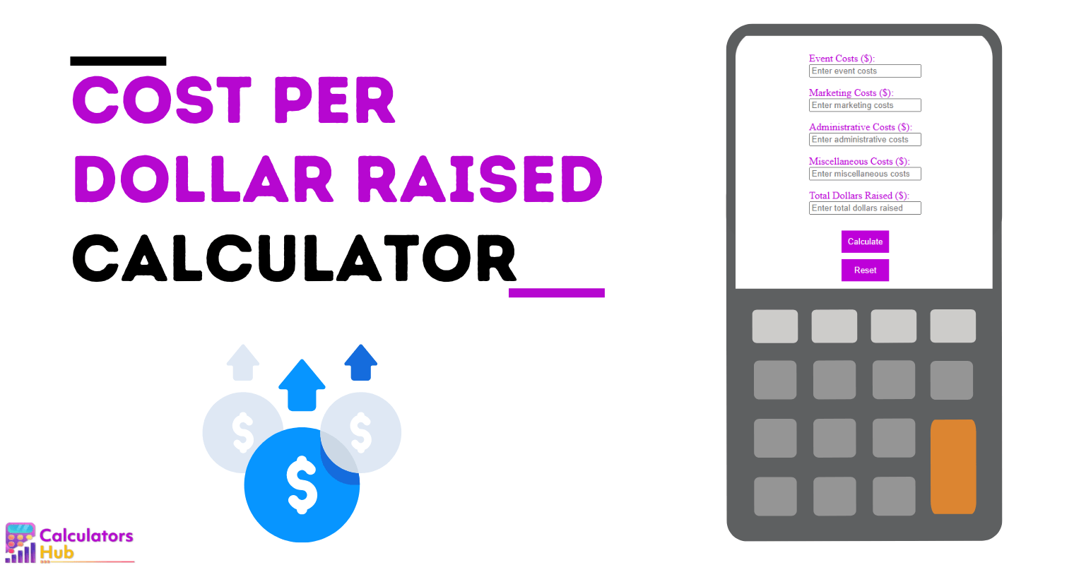 Cost Per Dollar Raised Calculator